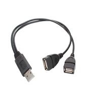Cable de Extensión USB 2.0/3.0 de Metal de Alta Velocidad Personalizado de 2 m de Longitud, Trenzado, Conductor de Cobre Puro, Macho a Hembra, para Impresora de Códigos de Barras y Cámara