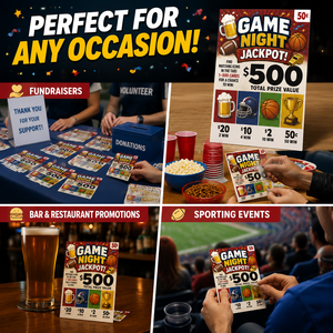 High Quality Custom Sports Theme One Window Original Color Pull Tab Card Break Open Tickets for Charity Event - Product Image 5