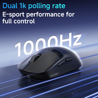 AJAZZ Oem Custom Triple Mode Gaming Mouse Dengan Layar Digital Pintar Sensor PAW3311 Ringan 70g Untuk Pesanan Grosir Massal