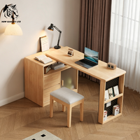 Bureau d'angle en bois, nouveau design, mobilier de maison, fabricant chinois, meilleur prix, personnalisation, grand stock, prêt à être expédié.