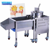 Machine à pop-corn en acier inoxydable de grande capacité, sécurité commerciale, avec machine de fabrication de poudre avec processus ce