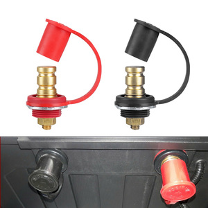 Estación de carga remota para coches, vehículos recreativos, camiones, yates, terminal de puente de 20 mm, conector de cargador de batería, rojo y negro - Product Image 1