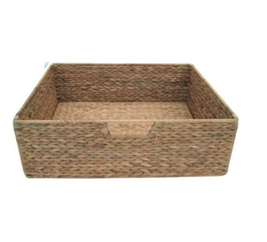 Eco-Friendly Vintage <b>Rectangle</b> Water Hyacinth Woven <b>Storage</b> <b>Baskets</b> Organizer From Vietnam - Product Image 3