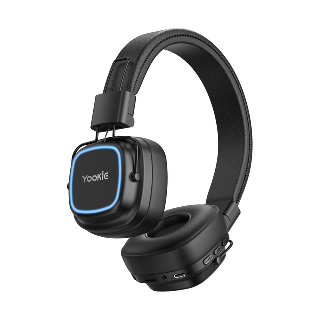 YooKiE Dual-Mode Wireless Headphones with JL Chipset Metal Design for Aviation & Travel Use Wireless Charging Low Latency Gaming