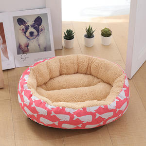 Nido de Cashmere para mascotas, cálido y cómodo, doble relleno, forma redonda - Product Image 2