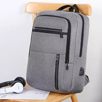 Sac à dos pour ordinateur portable grande capacité avec port de charge USB, sac de voyage d'affaires pour homme, résistant à l'eau, sac à dos d'école pour ordinateur portable