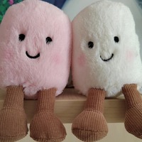 Porte-clés en peluche gâteau barbe à papa, jouet en peluche, cadeau d'anniversaire, pendentif fantaisie pour amis