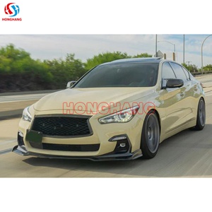 Lèvre de pare-chocs avant sport en ABS pour Infiniti Q50 Sport 2018-2022, séparateur de becquet style V - Product Image 4