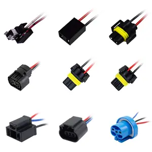 H1 H7 H11 9004 9005 9006 9007 H13 H16 H4 Socket Waterproof Bulb Holder Wiring Harness H7 Socket Auto Lights Plug Connector