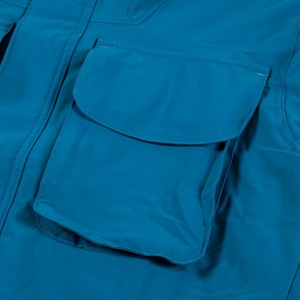 เสื้อแจ็คเก็ต Gore-tex น้ำหนักเบาสำหรับผู้ชาย ลายคลื่นสีน้ำเงิน  พร้อมโลโก้สั่งทำพิเศษ  ระบายอากาศได้ดี เหมาะสำหรับวิ่ง - Product Image 4