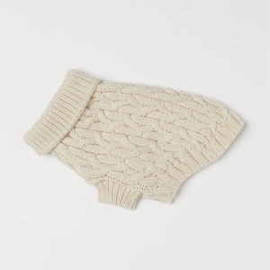 Qiqu Pet Supplies Custom New Designer Turtleneck Cable knit Dog jumper para <span class=keywords><strong>galgo</strong></span> <span class=keywords><strong>italiano</strong></span> Whippet Greyhound Sweater <span class=keywords><strong>Ropa</strong></span> - Product Image 4