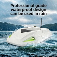 Pencari ikan, kapal Remote satu tombol memancing ikan dengan kontrol 500m kekuatan tinggi GPS 12V 3 kecepatan dapat disesuaikan kapasitas beban 2kg