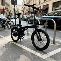 Vélo électrique pliable urbain 7 vitesses, cadre en fibre de carbone, moteur sans balais 350W, freins à disque 36V, autonomie de batterie étendue, portable
