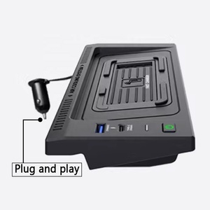 Caricatore wireless per auto da 15W per <span class=keywords><strong>BMW</strong></span> X5 F15 X6 F16 2014 2015 2016 2017 2018, supporto di ricarica per telefono, finitura interna. - Product Image 5