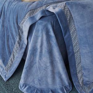 Embroidered Pillowcases Patchwork Duvet Cover <strong>Fitted</strong> Flat <strong>Sheets</strong> 2m/2.2m Velvet <strong>Double</strong> Bedsheet Designer Bedding Set - Product Image 5