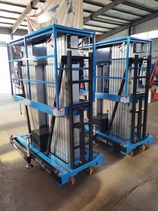 AC DC Eléctrico Hidráulico Doble Mástil Aleación de Aluminio Escaleras <span class=keywords><strong>Mesa</strong></span> Elevadora Plataforma de Trabajo Aéreo Hombre <span class=keywords><strong>Elevador</strong></span> - Product Image 2