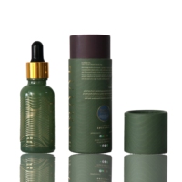 Bouteille d'huile essentielle givrée personnalisable avec logo, écologique, 30 ml, 50 ml, 100 ml, avec bouchon en aluminium électrolytique