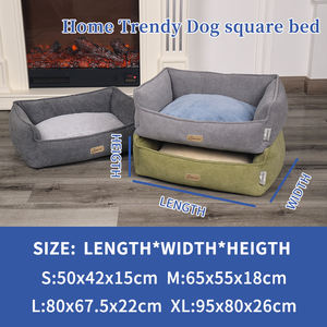 Neues Design Premium Hunde quadrat betten Weiche und wärmende Haustier betten decken das abnehmbare Hunde bett ab - Product Image 6