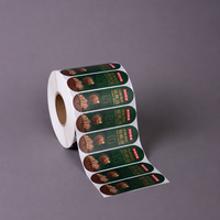 Étiquettes autocollantes imprimables pour bocaux, étanches, résistantes à l'huile, en PVC, avec estampage à chaud et gaufrage, pour bouteilles