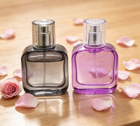 Flacon de parfum en verre vide rechargeable de 30 ml avec col vissé, design élégant, vente en gros