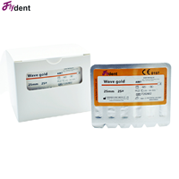 Limas Dentales Reciprocantes de Onda Primaria Doradas para Conductos Radiculares, Limas Rotatorias Activadas por Calor, Herramienta Flexible, Instrumento para Dentistas