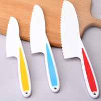 Couteaux à pain en plastique pour enfants, 3 pièces, spécialisés pour la cuisine et la pâtisserie, pour fruits et légumes, écologiques, logo personnalisé