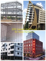 XPS Panel dinding Sandwich harga kompetitif bahan bangunan Panel dinding campuran beton busa papan semen EPS