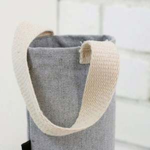 Bolsa de Lona para Vino, Bolsa de Regalo, Bolsa para Botella de Agua, Bolsa de Mano para Boda, Ecológica - Product Image 3