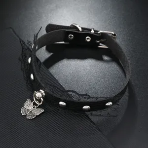 Professional Jewelry Manufacturing Wholesale New Gothic Lace Bells Design Ladies Collars Charm Choker