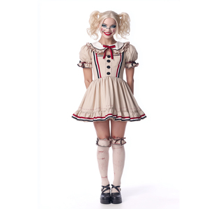 Disfraz <span class=keywords><strong>de</strong></span> Muñeca Espeluznante para Mujer, Kit <span class=keywords><strong>de</strong></span> Disfraz <span class=keywords><strong>de</strong></span> Halloween, Poliéster para Actuaciones en Escenario - Product Image 2