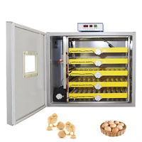Nouvelle couveuse automatique à double alimentation haute productivité pour œufs de poule, de canard et d'autruche, avec plateau à œufs commercial