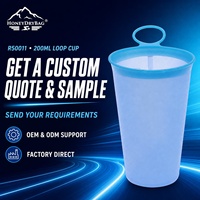 Gourde souple ultra-compacte en TPU sans BPA, personnalisable OEM, mug pliable pour l'endurance, la randonnée et l'alpinisme