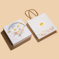 Boîtes personnalisées en carton emballage alimentaire gâteau de lune chocolat boîte cadeau rigide en papier pour biscuits, bonbons boîte de luxe pour gâteau de Noël