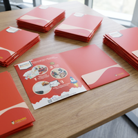 Dossier de présentation personnalisé avec impression de logo, dossiers A4, dossiers gaufrés