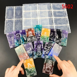 ชุดไพ่ทาโรต์ขายดีที่สุดในช่วงต้น,แม่พิมพ์ซิลิโคน DIY กระจกเครื่องประดับจี้เรซินหล่อขึ้นรูป - Product Image 3