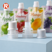 Capuchon à bec verseur imprimé avec logo personnalisé pour pochette Doypack de jus de marque
