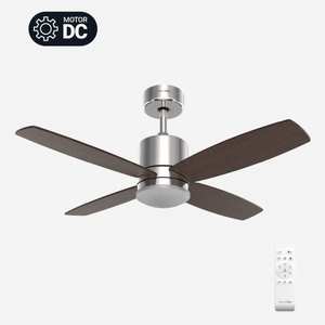 Ventilateur de plafond moderne UNIVERSALBLUE MIDI 4048X avec éclairage LED, 122 cm, moteur DC en acier inoxydable, télécommande, intensité variable, corps de lampe en ABS - Product Image 1