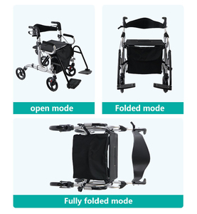 O quadro de alumínio ajudava o andador andando da deficiência do adulto com assento salvar o rolo do trabalho - Product Image 5