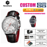 Montre chronographe à quartz pour homme PAGANI 3306, échelle tachymétrique, cadran nid d'abeille, bracelet en cuir véritable, date automatique, boîtier en acier inoxydable