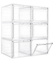 Hot Deal Vitrine transparente à 3 niveaux pour vitrine de collection de stockage de figurines d'action