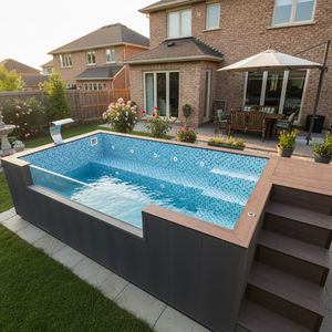 Couverture de piscine rétractable pour piscine hors sol moderne, piscine pour une personne, piscine légère - Product Image 3