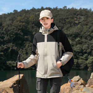 Women's Color-Blocked Outdoor Jacket Fleece Lined Windproof Full Sleeve Autumn Winter Workwear - Product Image 4