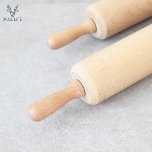 Puselife biểu tượng Tùy chỉnh công cụ nướng Emboss bột con lăn gỗ dập nổi cán Pin cho nhà bếp sử dụng - Product Image 3