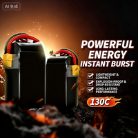 Cellule lithium-ion 2S 7,4V 450mAh à décharge élevée 100C pour drone de course RC, composant de puissance de remplacement