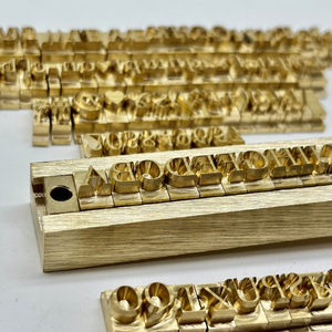 Juego de Sellos de Letras y Números de Latón, Intercambiables, con Soporte para Estampado en Cuero, Estampado en Caliente, Manualidades - Product Image 2