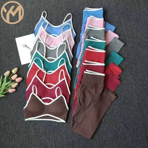 Fitness Yoga Set Seamless Sport abbigliamento sportivo da <span class=keywords><strong>donna</strong></span> Leggings a vita alta completi da allenamento pantaloncini a due pezzi Set abbigliamento da <span class=keywords><strong>palestra</strong></span> da <span class=keywords><strong>donna</strong></span> - Product Image 1