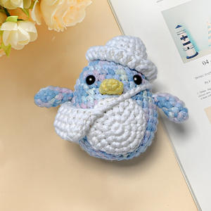 Kit de Ganchillo <span class=keywords><strong>Amigurumi</strong></span> de Pingüino con Gorro para Principiantes - Set Completo de Manualidades de Animales, Regalo Perfecto para Niños, Adultos y Adolescentes - Product Image 6