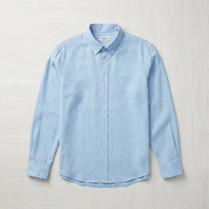 <span class=keywords><strong>Camicia</strong></span> Mingmen personalizzata in <span class=keywords><strong>misto</strong></span> <span class=keywords><strong>lino</strong></span> e cotone premium da <span class=keywords><strong>uomo</strong></span>, a maniche lunghe, stile Old Money, traspirante, estiva, casual, con bottoni. - Product Image 4