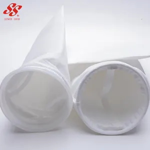 hot sale food grade 1 5 10 25 50 75 100 150 200 micron nylon pp pe non woven felt cloth water liquid filter bag for filtration