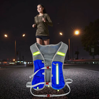 Gilet d'hydratation extérieur 12L avec poche à eau, gilet de course sans logo, gilet de course sans couture, sac à eau pour course à pied